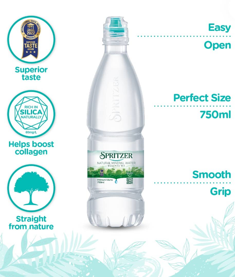 barang hiking air mineral spritzer