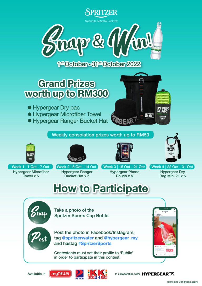 Spritzer Snap & Win Contest in Collaboration with Hypergear